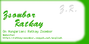 zsombor ratkay business card